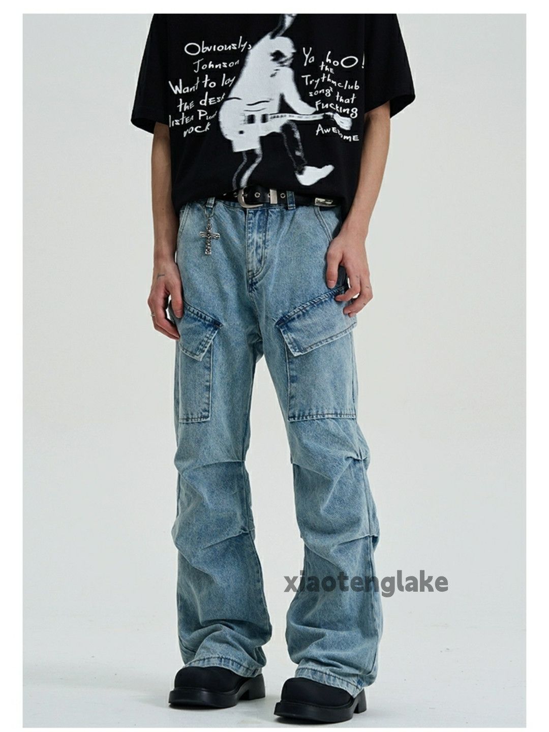 Jean × Vintage Washed faded cleanfit yuppie y2k bootcut flared jeans Size US 32 / EU 48 - 5 Thumbnail