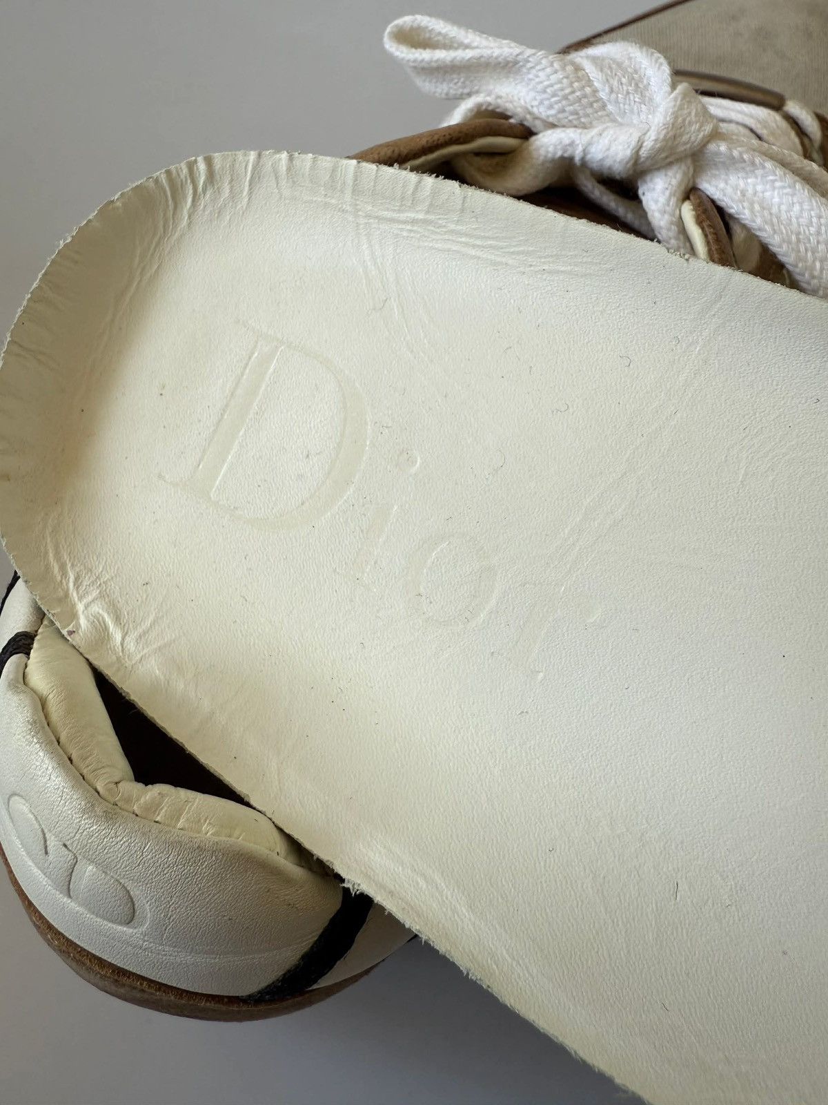 Dior Dior Homme Brown Canvas and Suede Low Top Sneakers Size US 7.5 / EU 40-41 - 8 Thumbnail