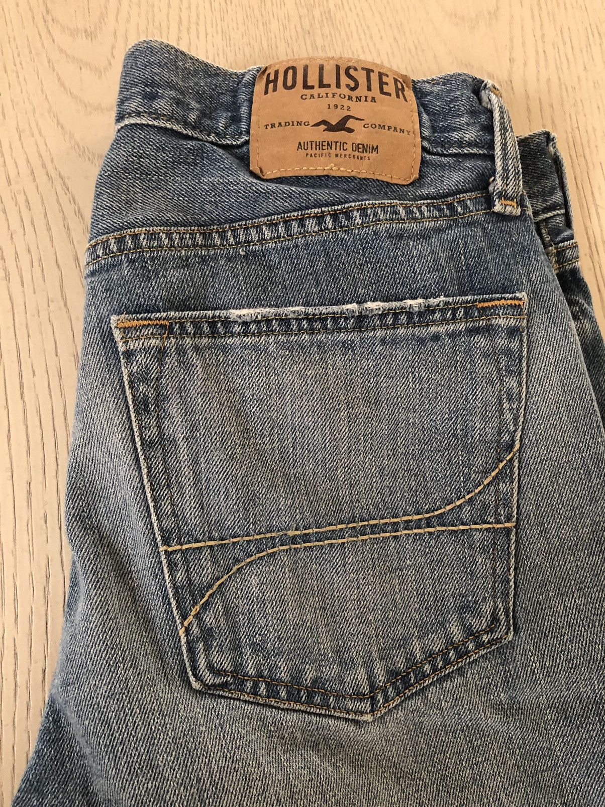 Hollister HOLLISTER Light Wash Stretch Denim Skinny Jean Men's Blue Size US 33 - 5 Thumbnail
