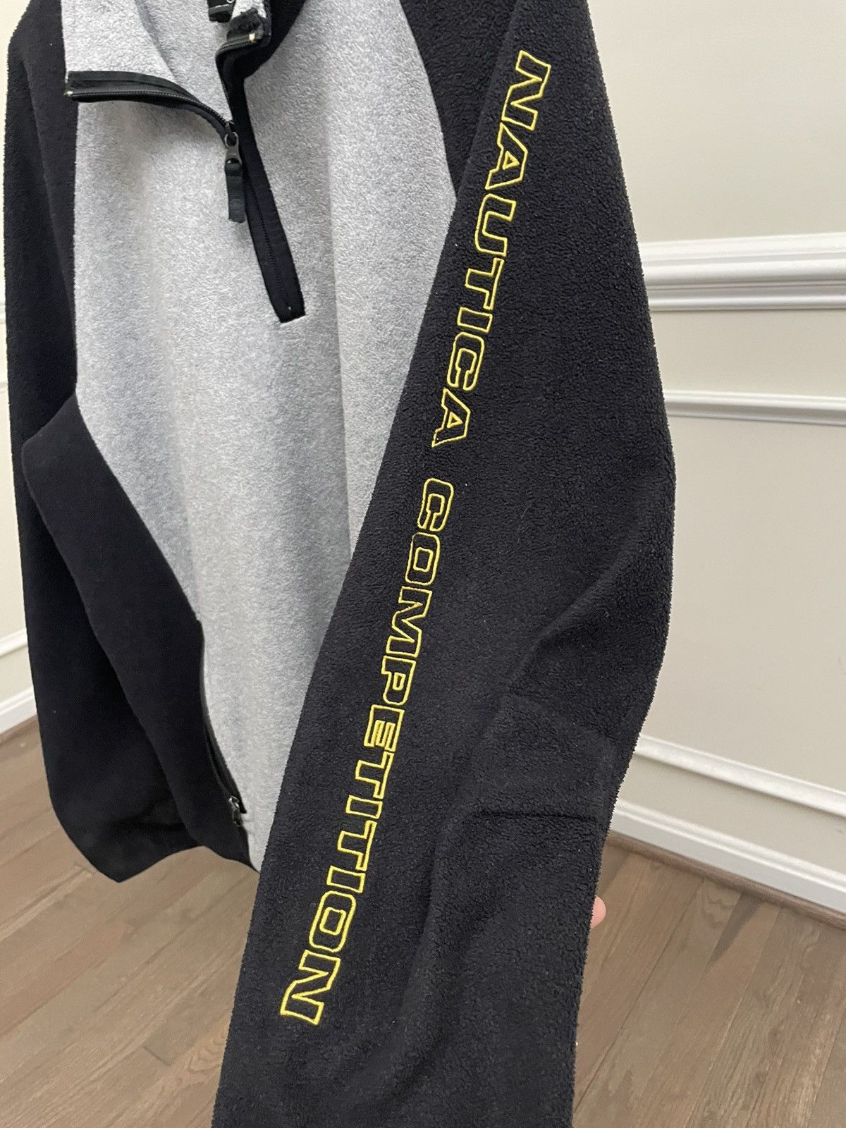 Vintage Vintage Y2K Nautica Black Fleece Sweatshirt Patagonia Size US XL / EU 56 / 4 - 3 Thumbnail