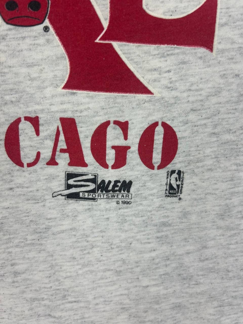 NBA × Vintage Vintage 90s Chicago Bulls T-Shirt – Grey, Classic NBA Size US L / EU 52-54 / 3 - 5 Thumbnail
