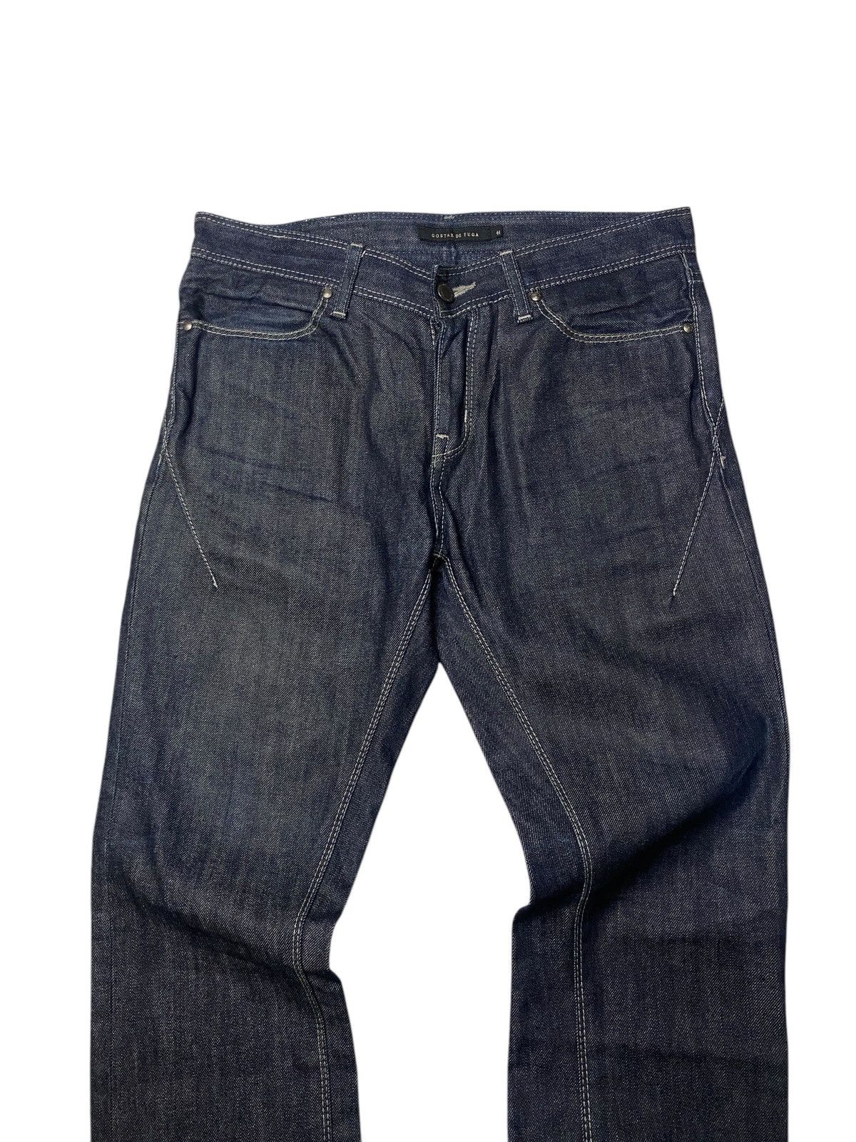 If Six Was Nine 2000's Gostar De Fuga Zipper Flared Jeans Size US 30 / EU 46 - 3 Thumbnail