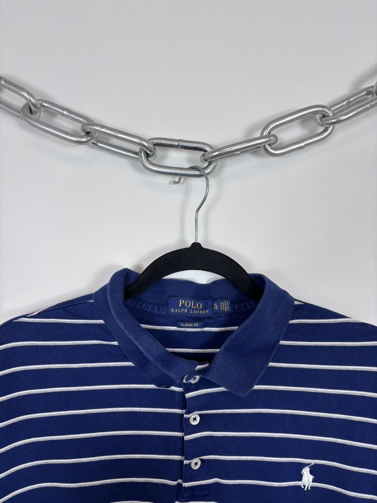 Polo Ralph Lauren Polo Ralph Lauren Men’s Classic Fit Navy White Polo Shirt Size US XL / EU 56 / 4 - 8 Thumbnail