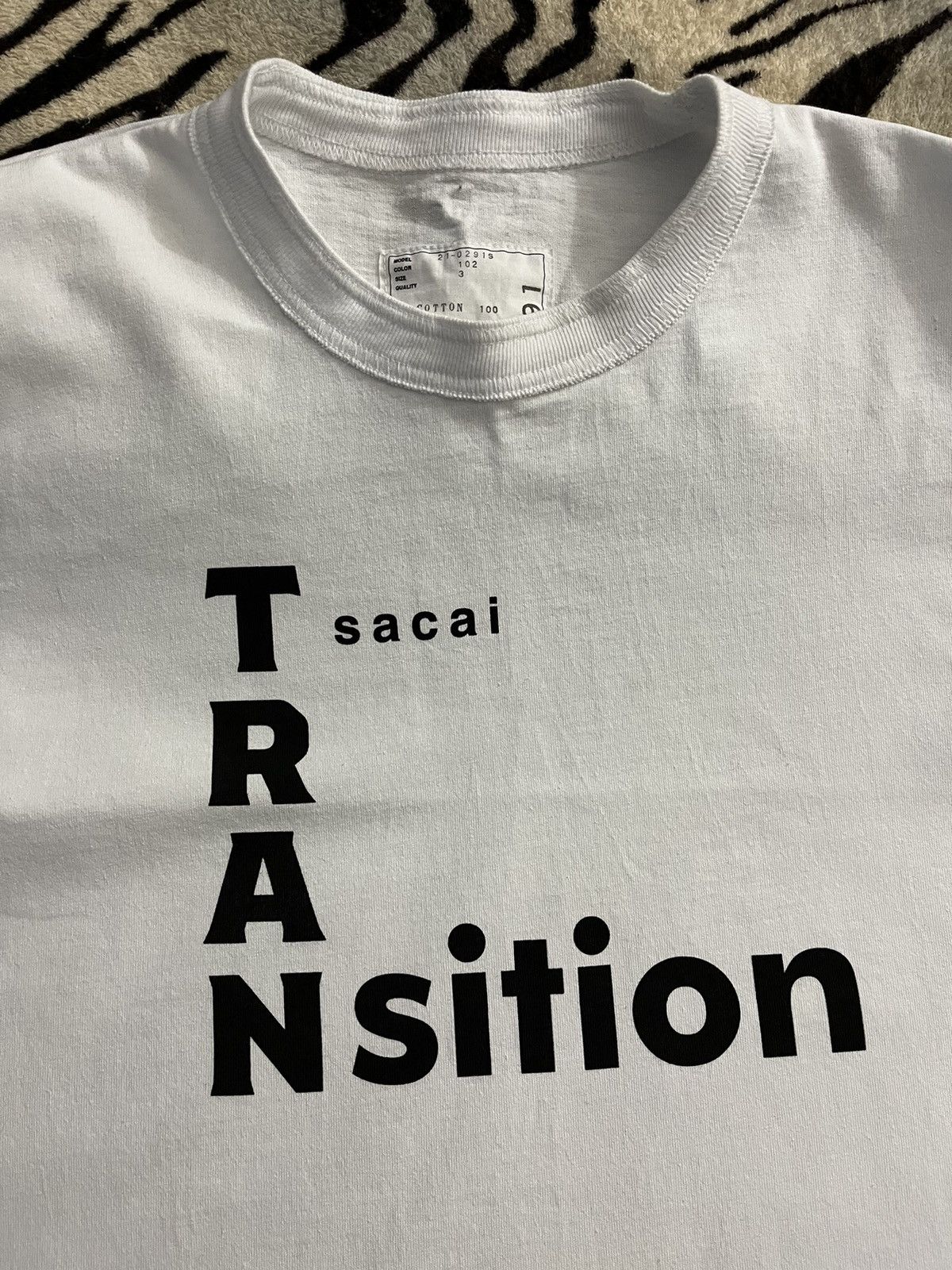 Japanese Brand × Luxury × Sacai Sacai Transition t shirt | Grailed