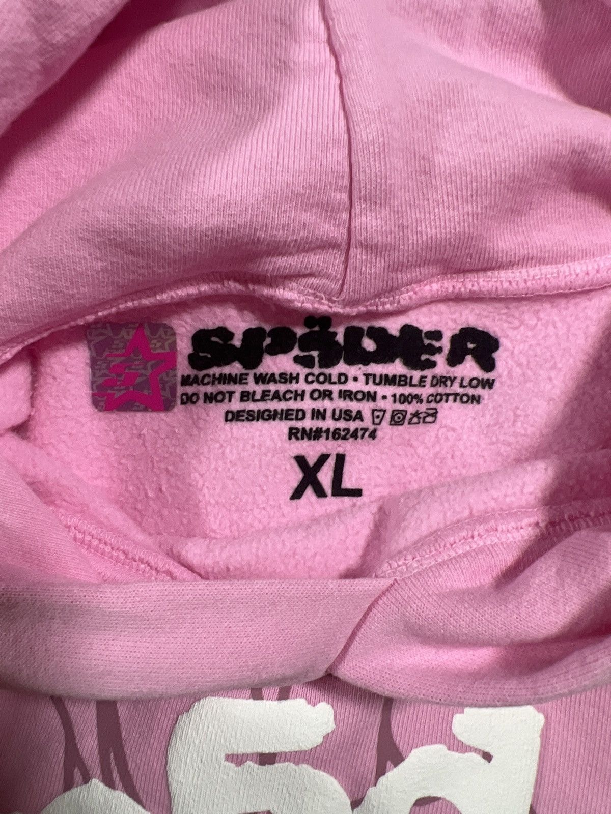 Sp5der Spider worldwide pink OG Web Hoodie