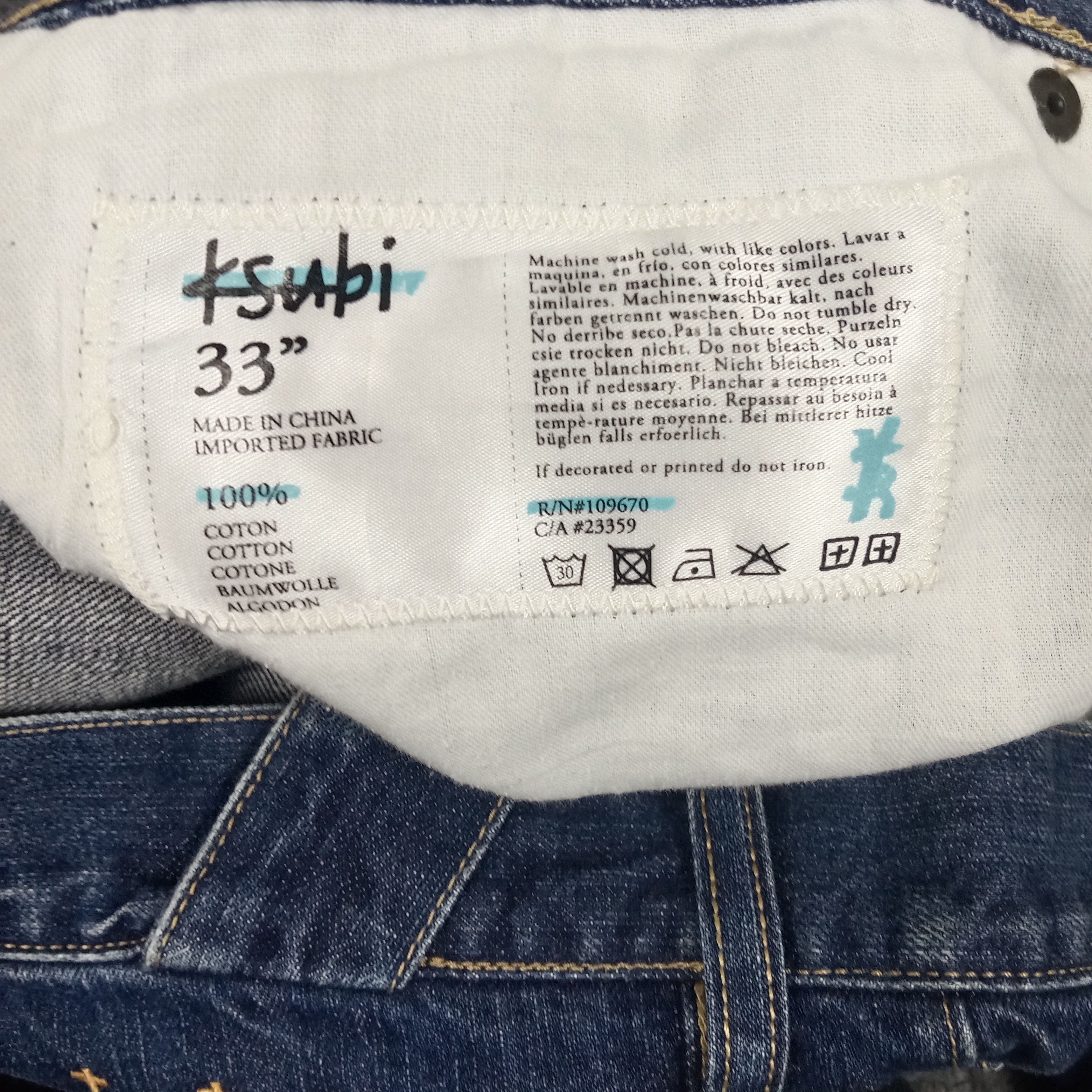 Ksubi Ksubi Australia Brand Fashion Style Denim Jeans Size 35" - 13 Thumbnail