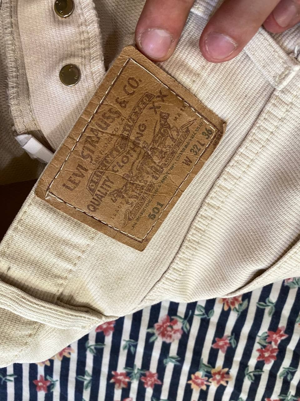 Levi's LEVIS 501 Straight Fit Denim Jeans Everyday Wear W32 L36 Size US 32 / EU 48 - 2 Thumbnail