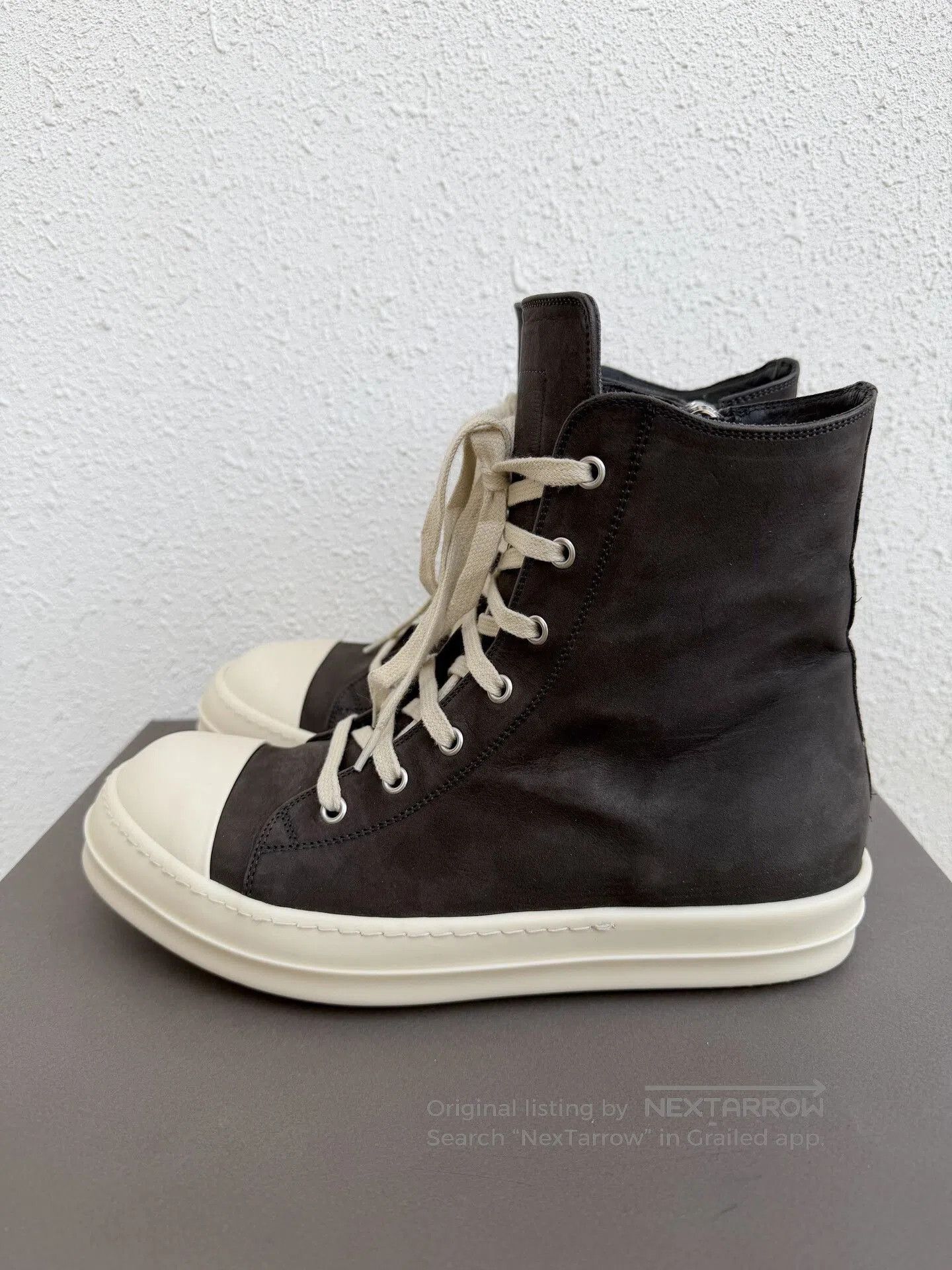 Rick Owens Rick Owens x Converse Gray Suede High-Top. Size US 8 / EU 41 - 4 Thumbnail