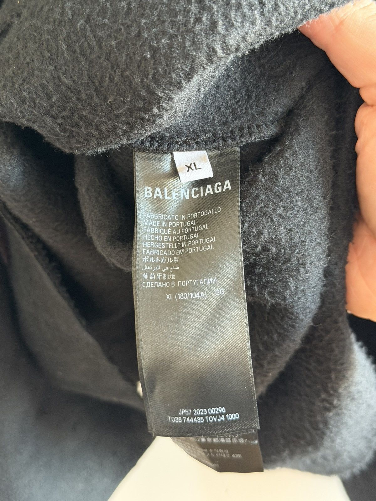 Balenciaga *RARE* FLEECE PARIS HALF MOON BALENCIAGA DEMNA POLAR Size US XL / EU 56 / 4 - 6 Thumbnail