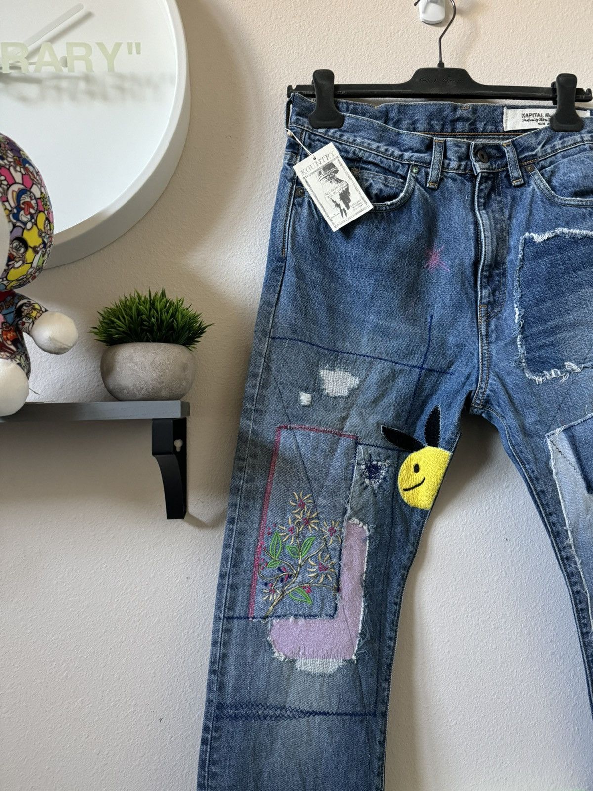 Kapital Kapital Patchwork OKABILLY Jeans GRAIL Size US 30 / EU 46 - 2 Thumbnail