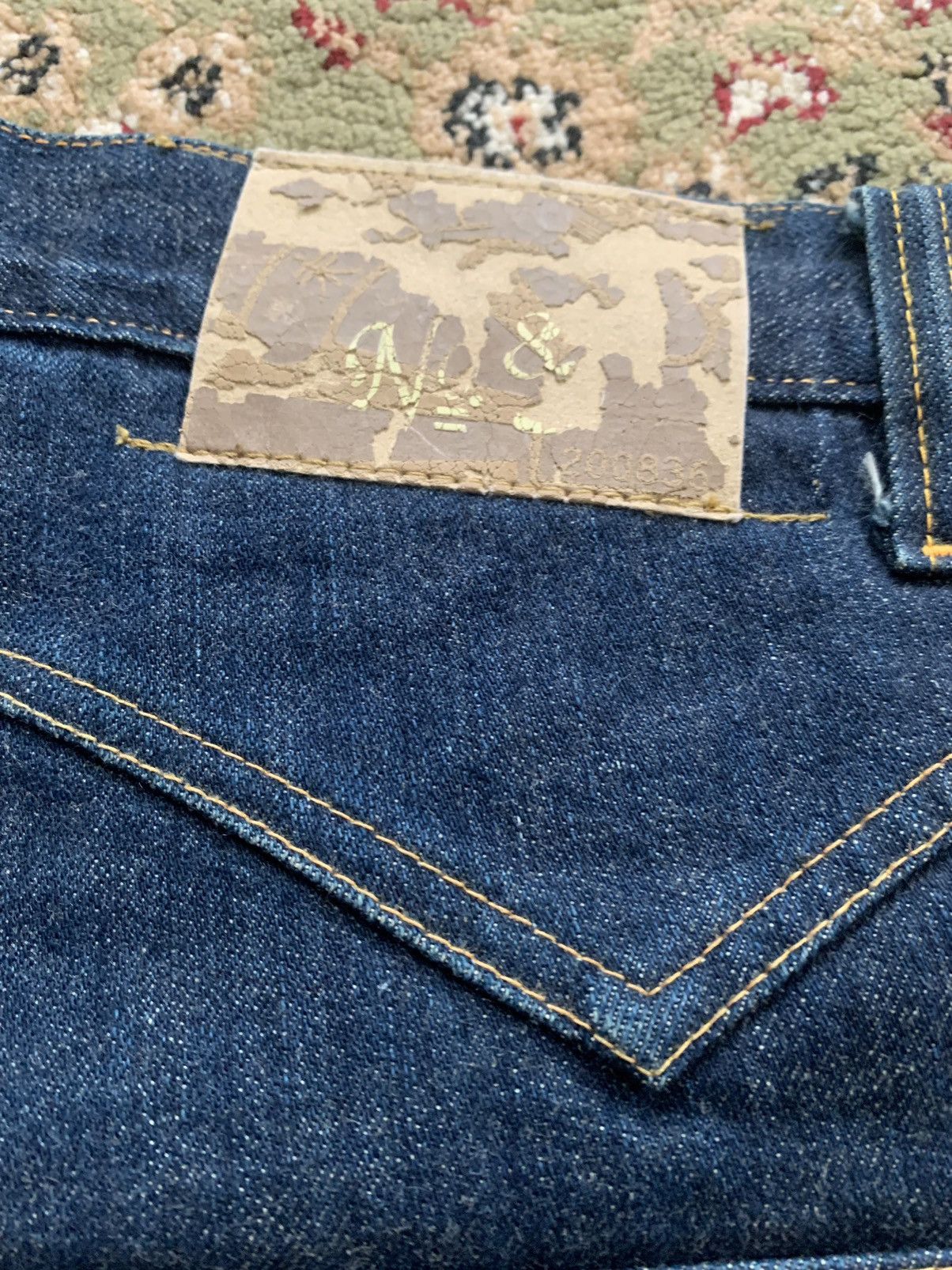 Japanese Brand × Vintage SELVEDGE SUMO EMBEROIDED JEANS Size US 32 / EU 48 - 13 Thumbnail