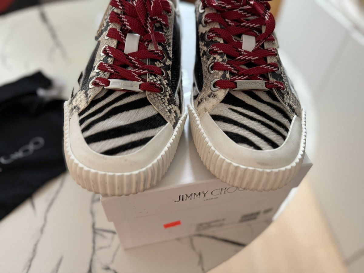 Jimmy Choo Jimmy Choo 'Impala Lo/M' Snake Embossed Leather/Zebra Print Size US 10 / EU 43 - 4 Thumbnail