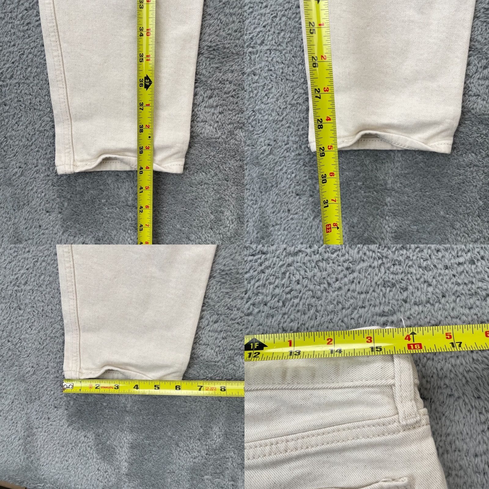 Banana Republic Banana Republic Mens Jeans White 32x32 Skinny Leg Stretch Slim Fit Denim Travel Size US 32 / EU 48 - 8 Thumbnail