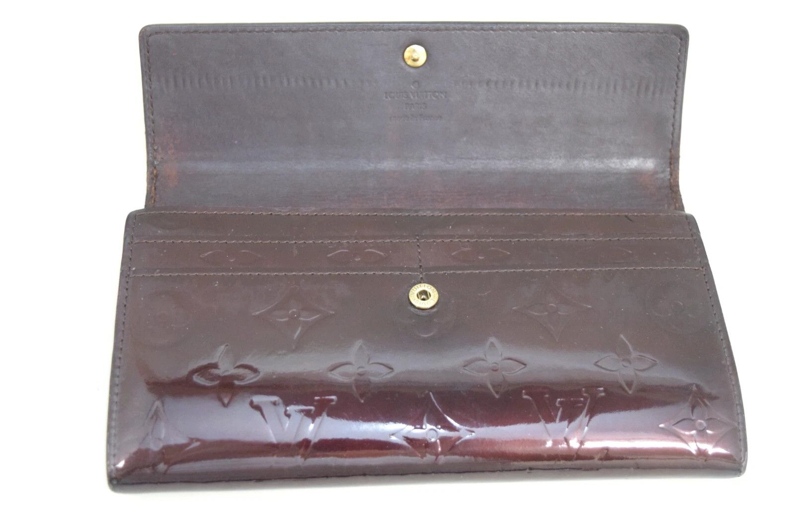 Louis Vuitton Louis Vuitton Sarah Wallet Vernis Amarante M93524 Size ONE SIZE - 7 Thumbnail