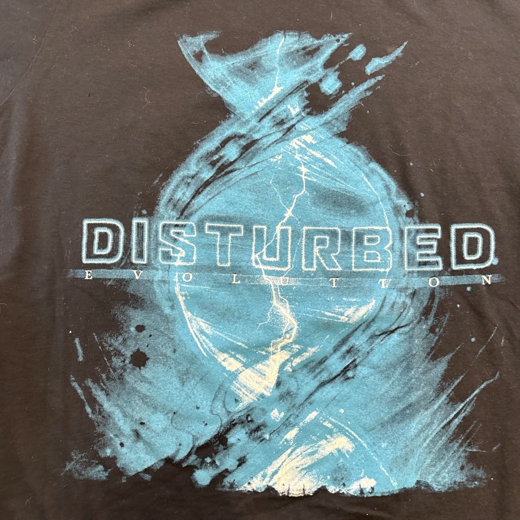 Gildan VINTAGE Disturbed 2019 Evolution Tour T Shirt Men’s M Black Graphic Tour Dates Mens Size US M / EU 48-50 / 2 - 2 Thumbnail