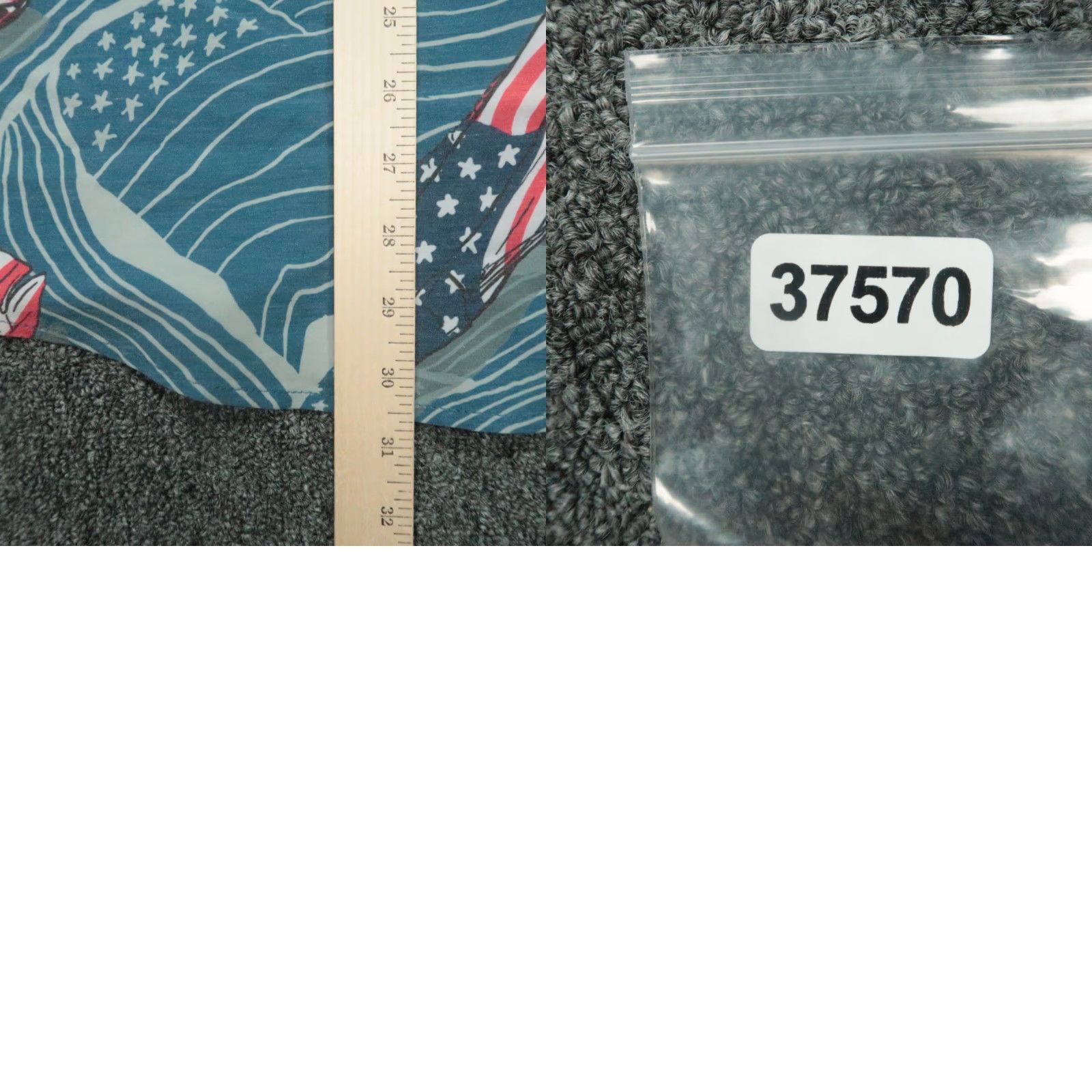 Vintage Huk Shirt Blue Gray American Flag Swordfish Short Sleeve Button Fishing 2XL Size US S / EU 44-46 / 1 - 8 Thumbnail
