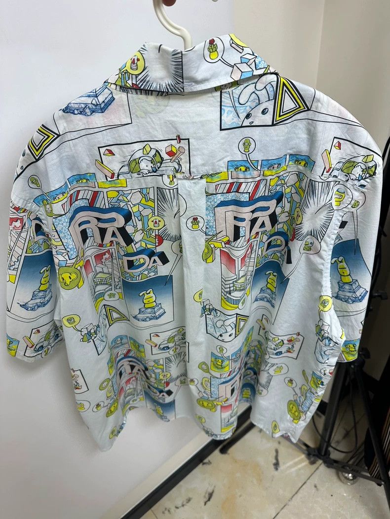 Prada Prada Cartoon printed short-sleeved shirt Size US XXL / EU 58 / 5 - 2 Thumbnail