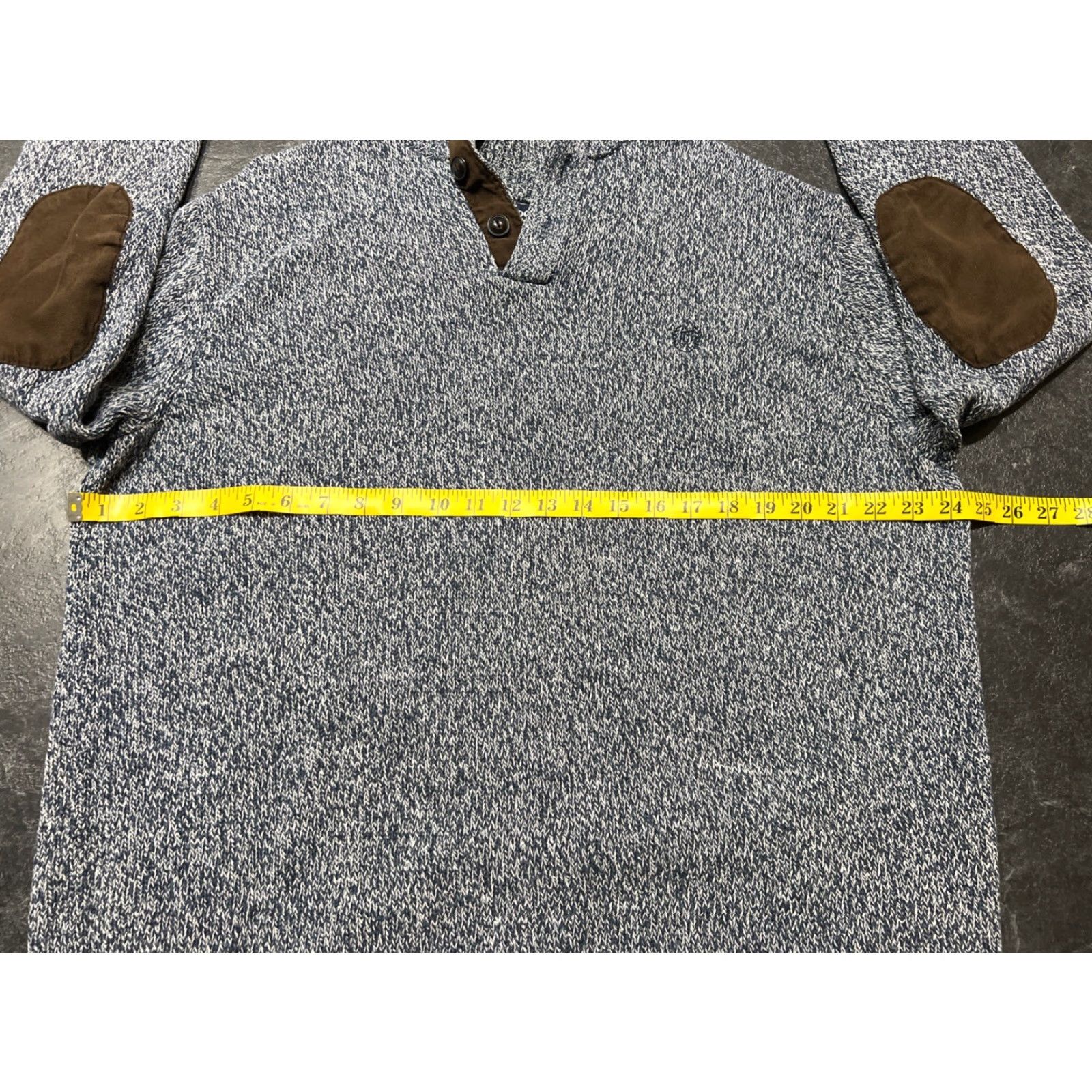 Chaps VINTAGE Chaps Men’s Sweater Pullover Cotton Long Sleeve XLT Gray Blue Casual Formal Winter Size US XL / EU 56 / 4 - 7 Thumbnail