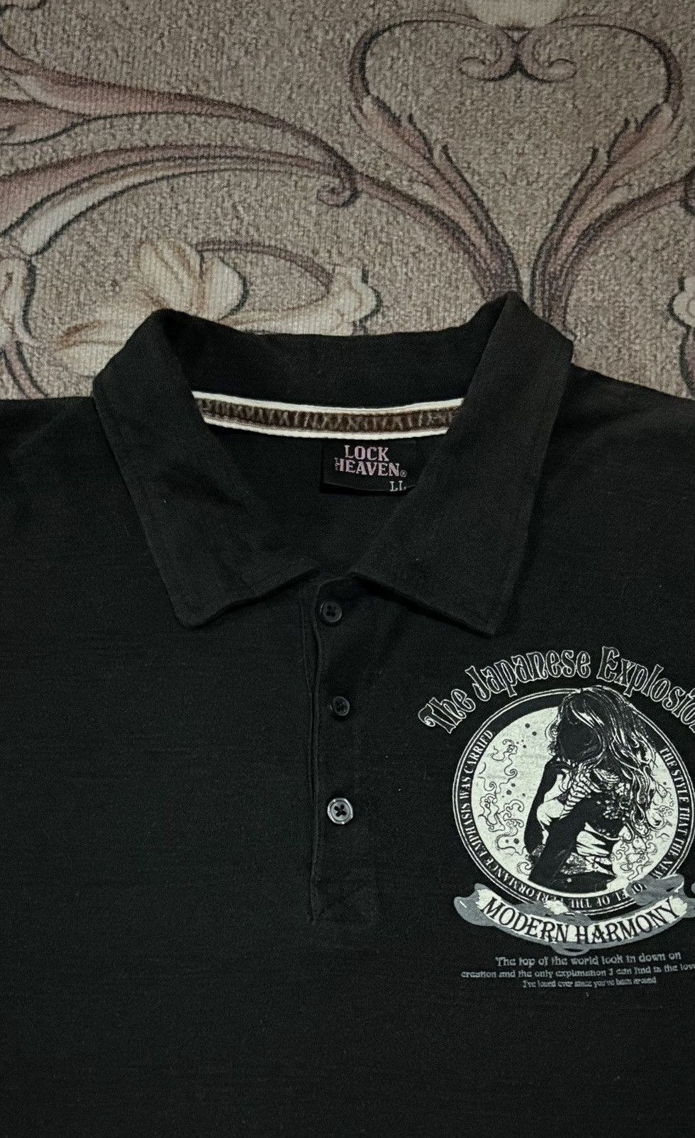 If Six Was Nine Japanese Brand Lock Heaven The Japanese Explosion Polo Tee Size US L / EU 52-54 / 3 - 5 Thumbnail