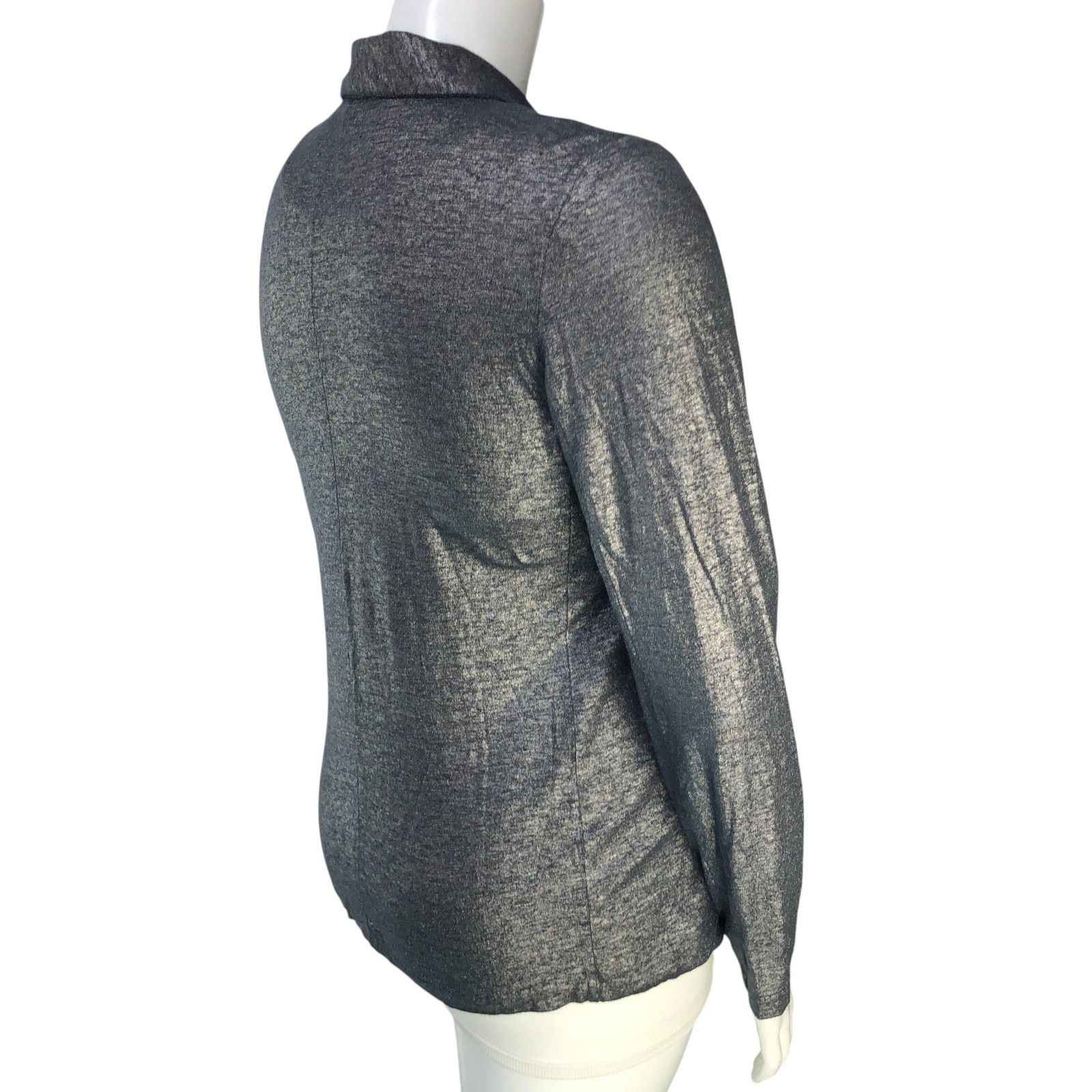 MAJESTIC FILATURES Majestic Filatures Sz 4 (XL) Blazer Open Front Linen Stretch Size L / US 10 / IT 46 - 8 Thumbnail