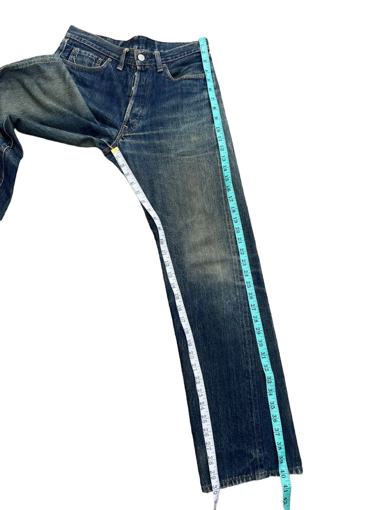 Denime VTG 90s DENIME Orizzonti Ageing Mud Denim Selvedge Jeans Size US 30 / EU 46 - 5 Thumbnail