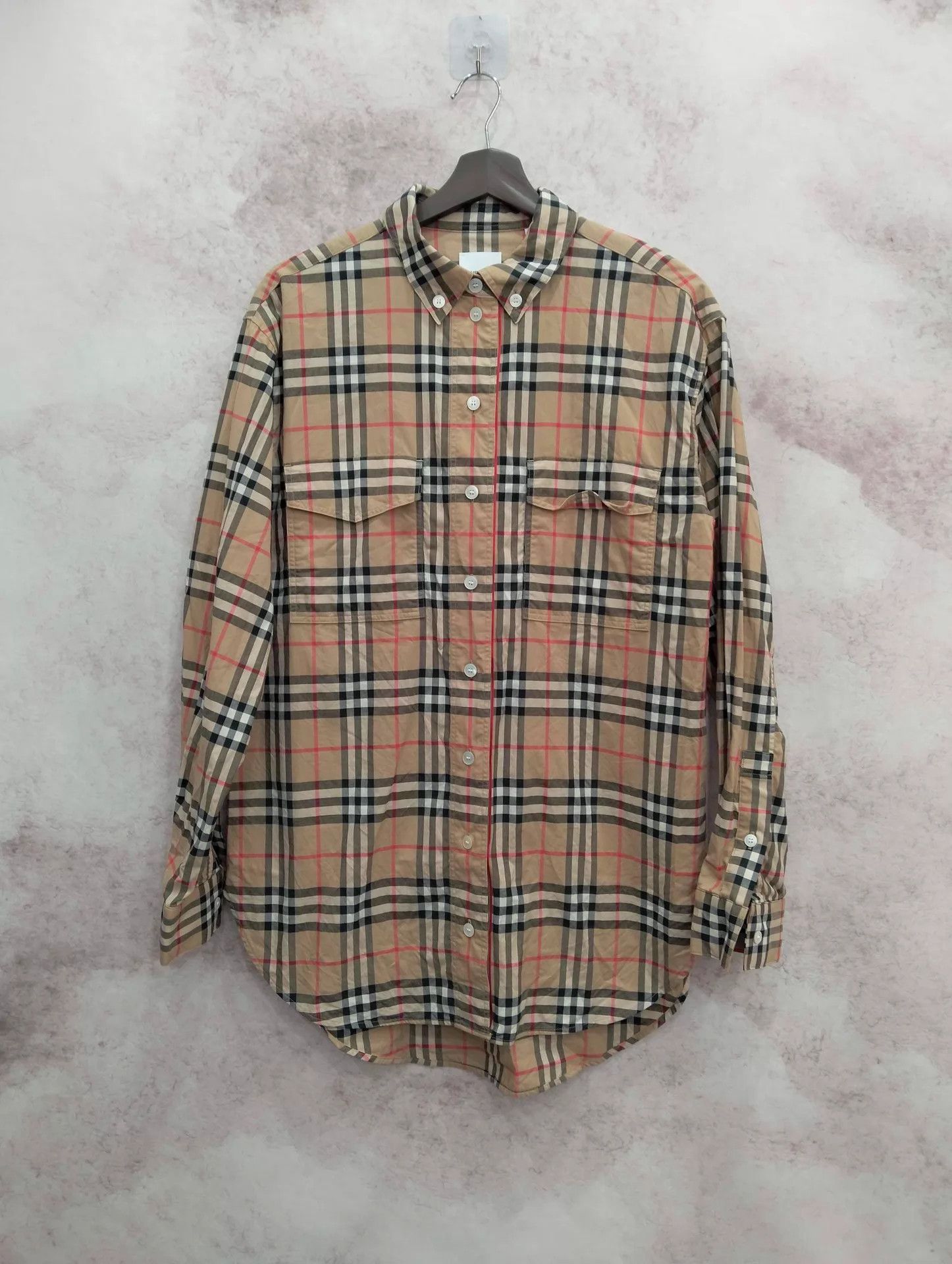 Burberry Burberry Women's Check Long Sleeve Shirt UK6 95 New Size XS / US 0-2 / IT 36-38 - 1 Thumbnail