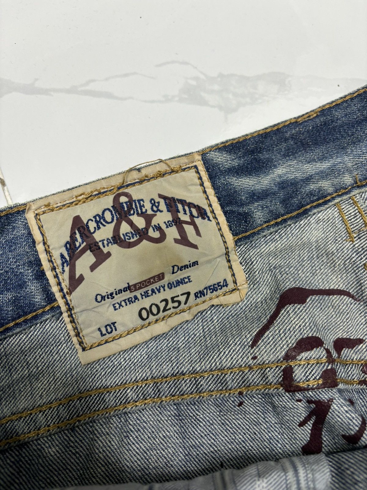Abercrombie & Fitch Flare Jeans Distressed Denim Abercrombie & Fitch Bootcut Size US 30 / EU 46 - 9 Thumbnail