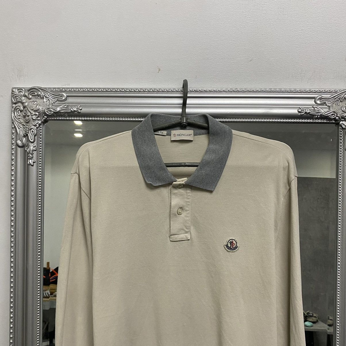 Moncler Moncler Long Sleeve Polo Shirt Size US XL / EU 56 / 4 - 2 Thumbnail