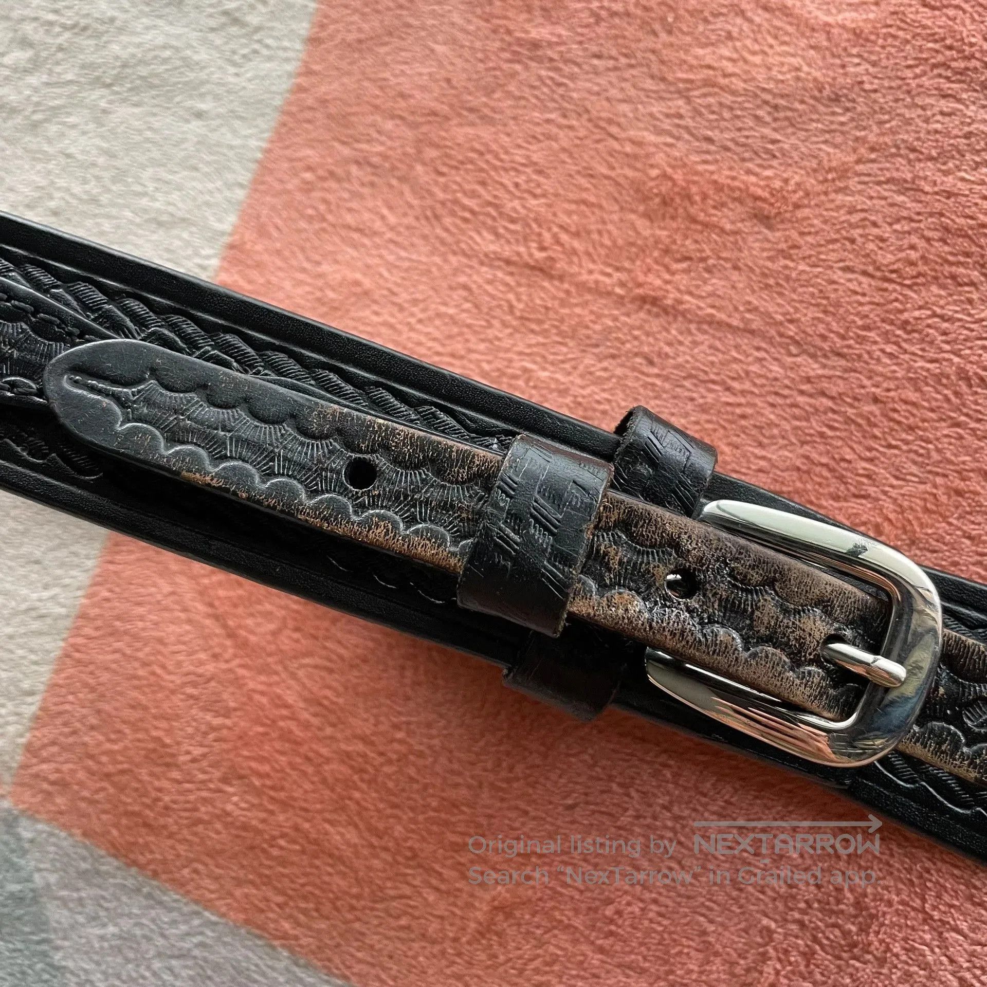 Other Cavalry Leather Belt. Size ONE SIZE - 1 Thumbnail