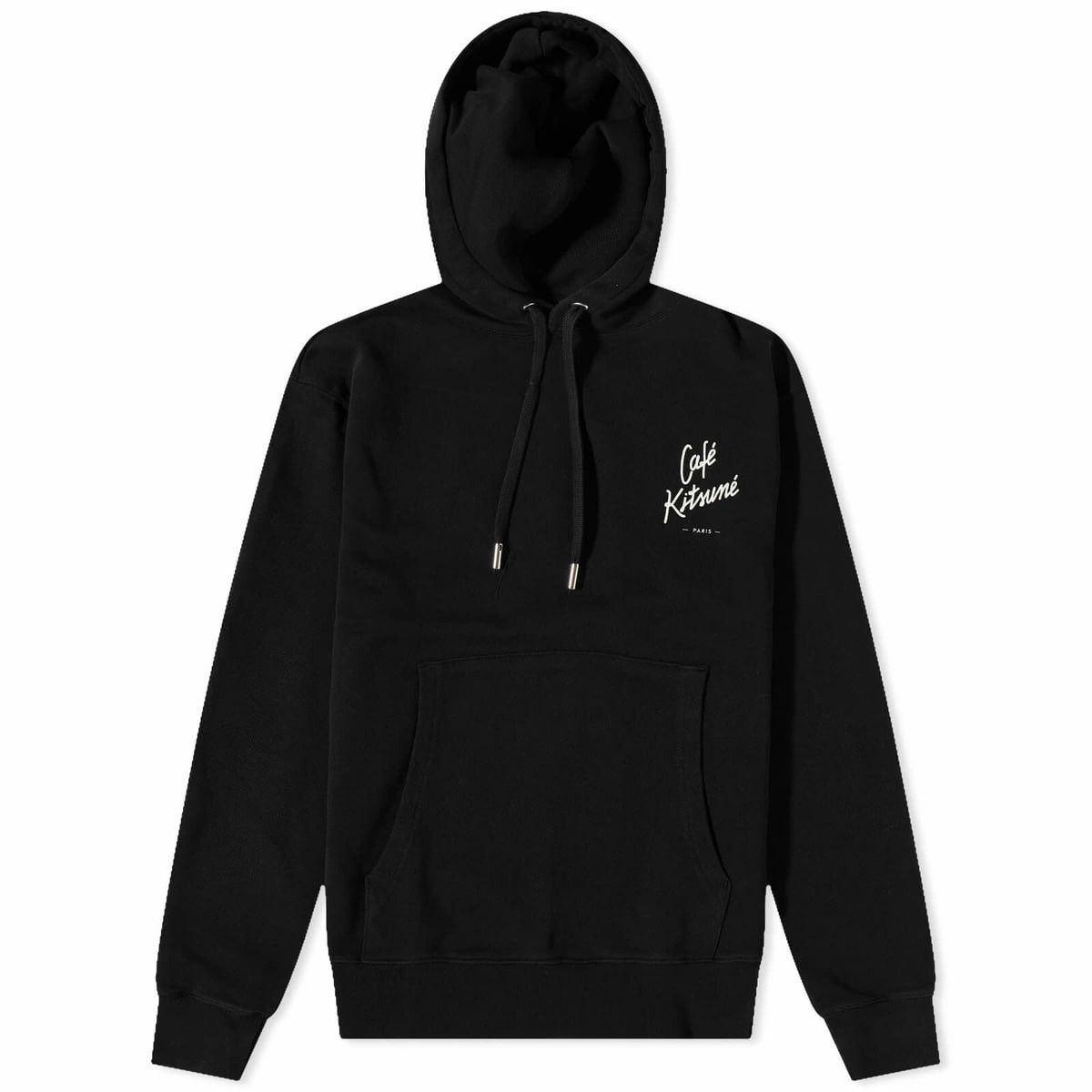 Maison Kitsune Maison Kitsune cafe Paris Black Logo Comfort Hoodie Size US L / EU 52-54 / 3 - 3 Thumbnail
