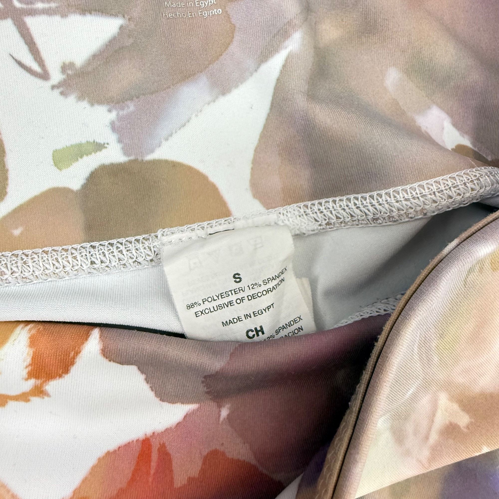 Other Apana Women's Purple Watercolor Floral Crop Leggings Size S Size 26" / US 2 / IT 38 - 3 Thumbnail