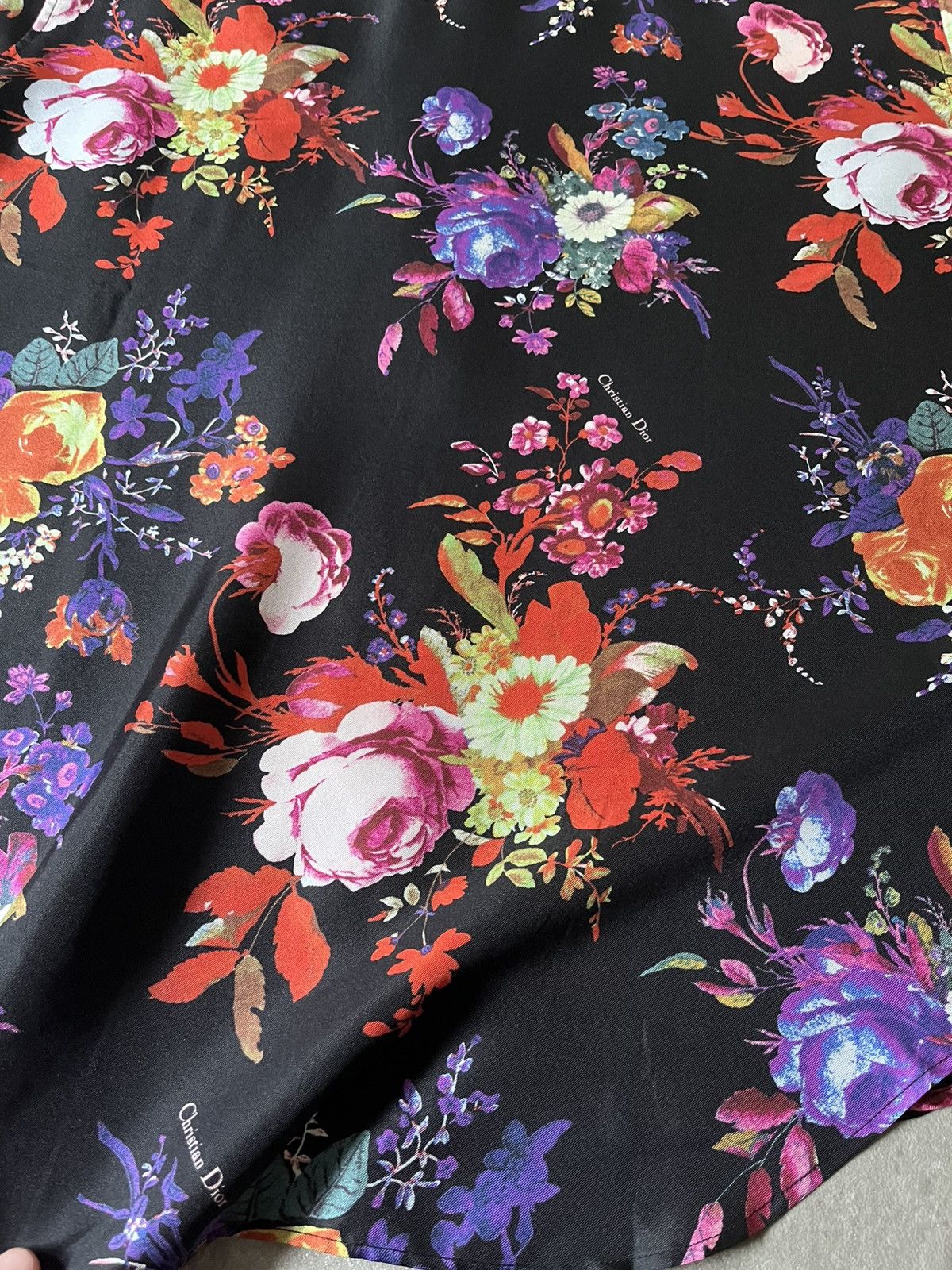 Dior × Kaws Dior x Kaws S/S 2019 silk shirt Bouquet De Fleurs print Size US M / EU 48-50 / 2 - 14 Thumbnail