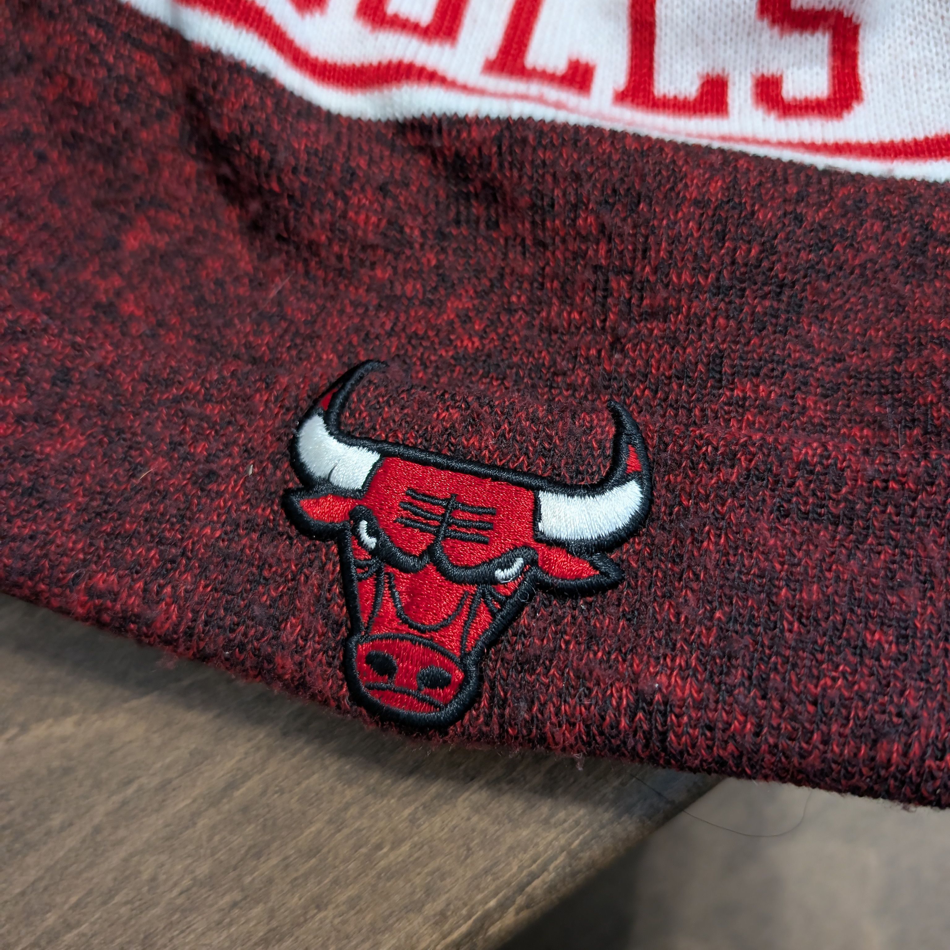 New Era New Era Chicago Bulls Beanie Hat One Hardwood NBA Tuke Pom Size ONE SIZE - 4 Thumbnail