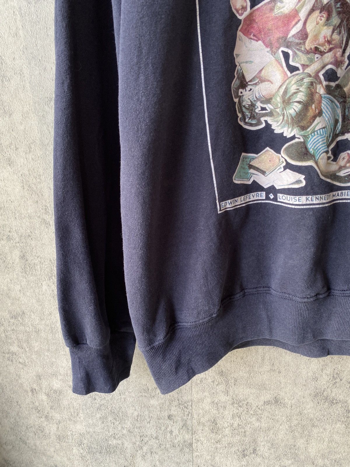 Vintage Vintage 90’s The Saturday Evening Post Blue Faded Sweatshirt Size US L / EU 52-54 / 3 - 6 Thumbnail