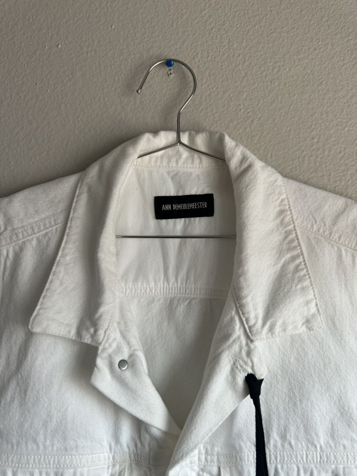 Ann Demeulemeester COTTON DENIM VEST - WHITE Size US L / EU 52-54 / 3 - 2 Thumbnail