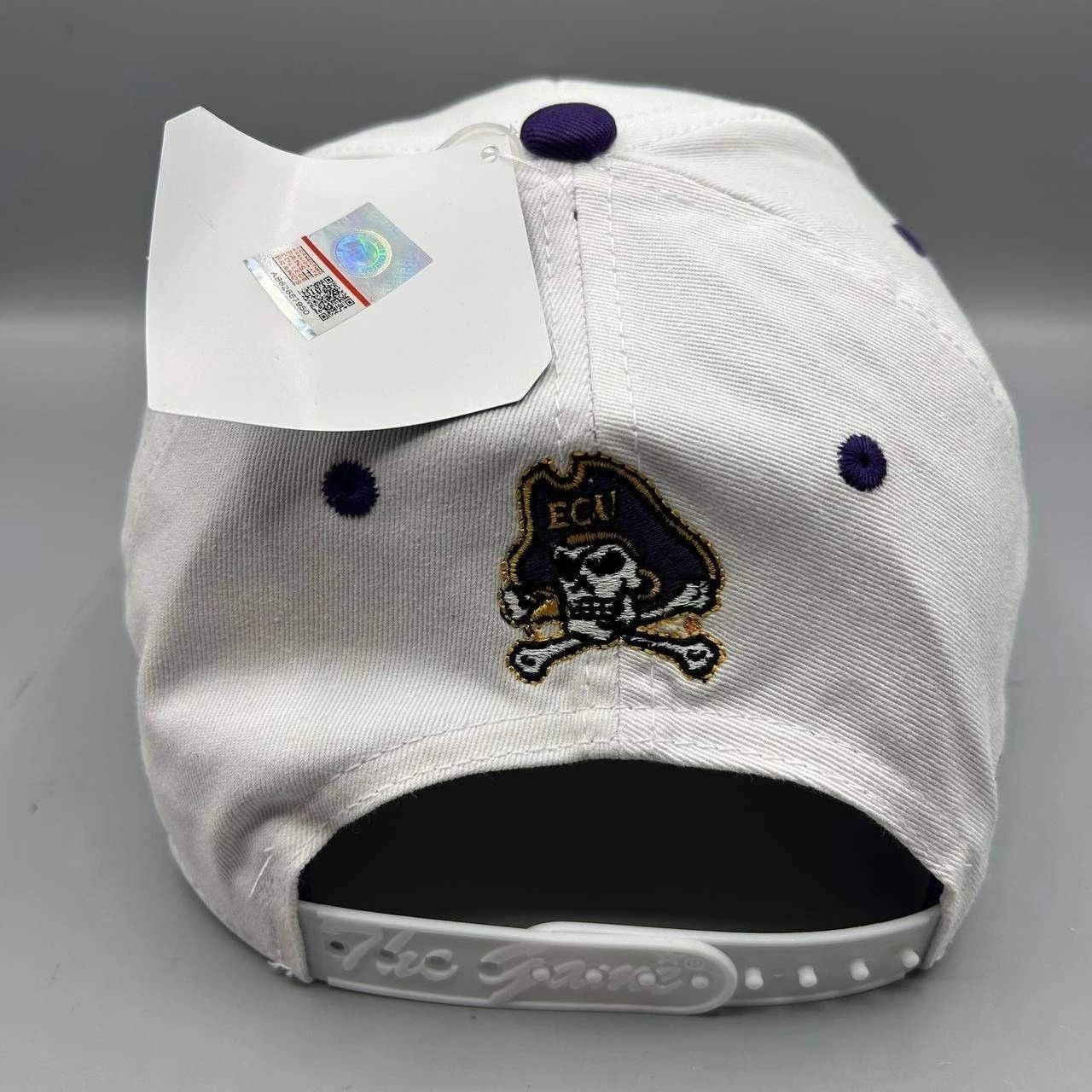 The Game East Carolina Pirates Hat Men White Purple Snap Back Cotton Size ONE SIZE - 7 Thumbnail