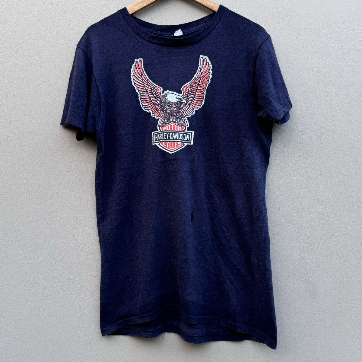 Harley Davidson × Vintage Vintage harley davidson 70s 80s rare tee Size US XL / EU 56 / 4 - 1 Thumbnail
