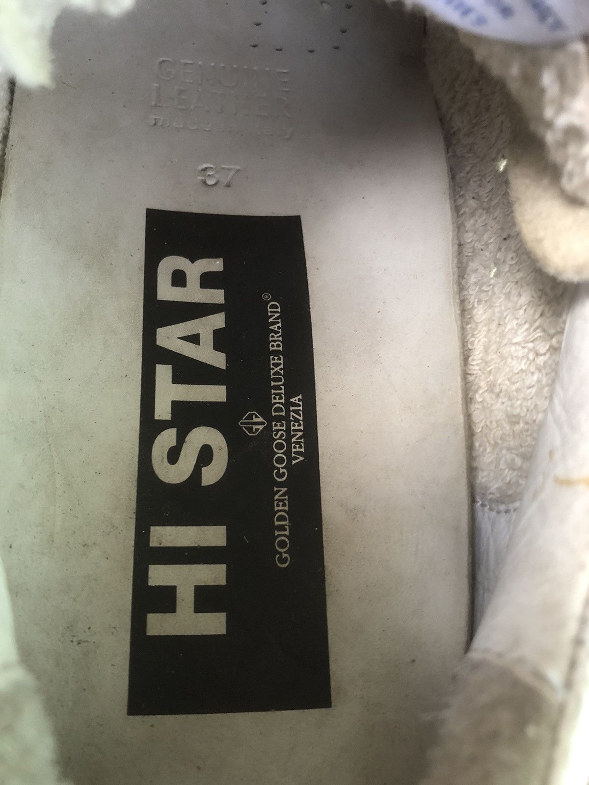Golden Goose Golden Goose Hi-Star White Leather Women’s Sneakers Size 37 Size US 7 / IT 37 - 12 Thumbnail