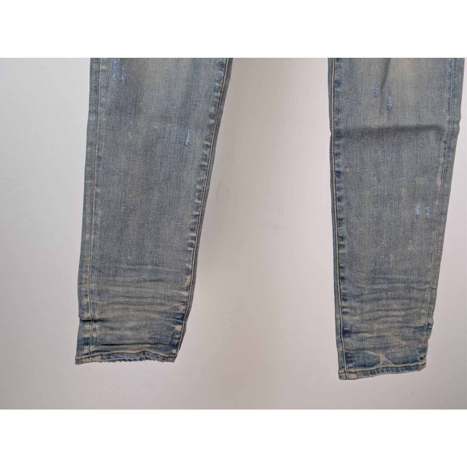 Amiri o1rshd1 Old English Logo Jean Denim Jeans Clay Indigo Size US 34 / EU 50 - 4 Thumbnail