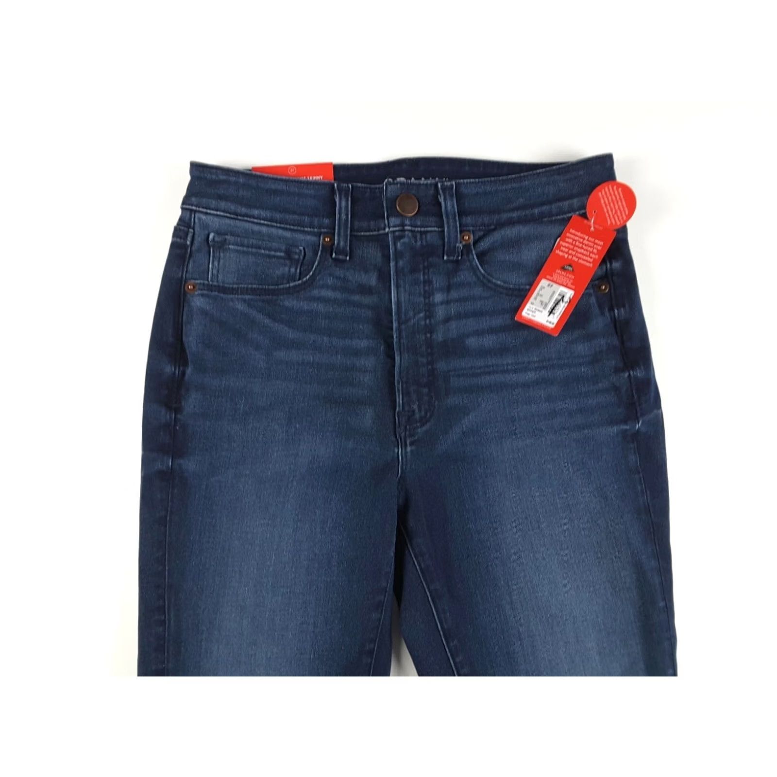 Spanx SPANX Georgia 5-Pocket High-Rise Skinny Jeans Size 27 Blue Denim Women's Regular INSEAM 28"} Size 28" / US 6 / IT 42 - 4 Thumbnail