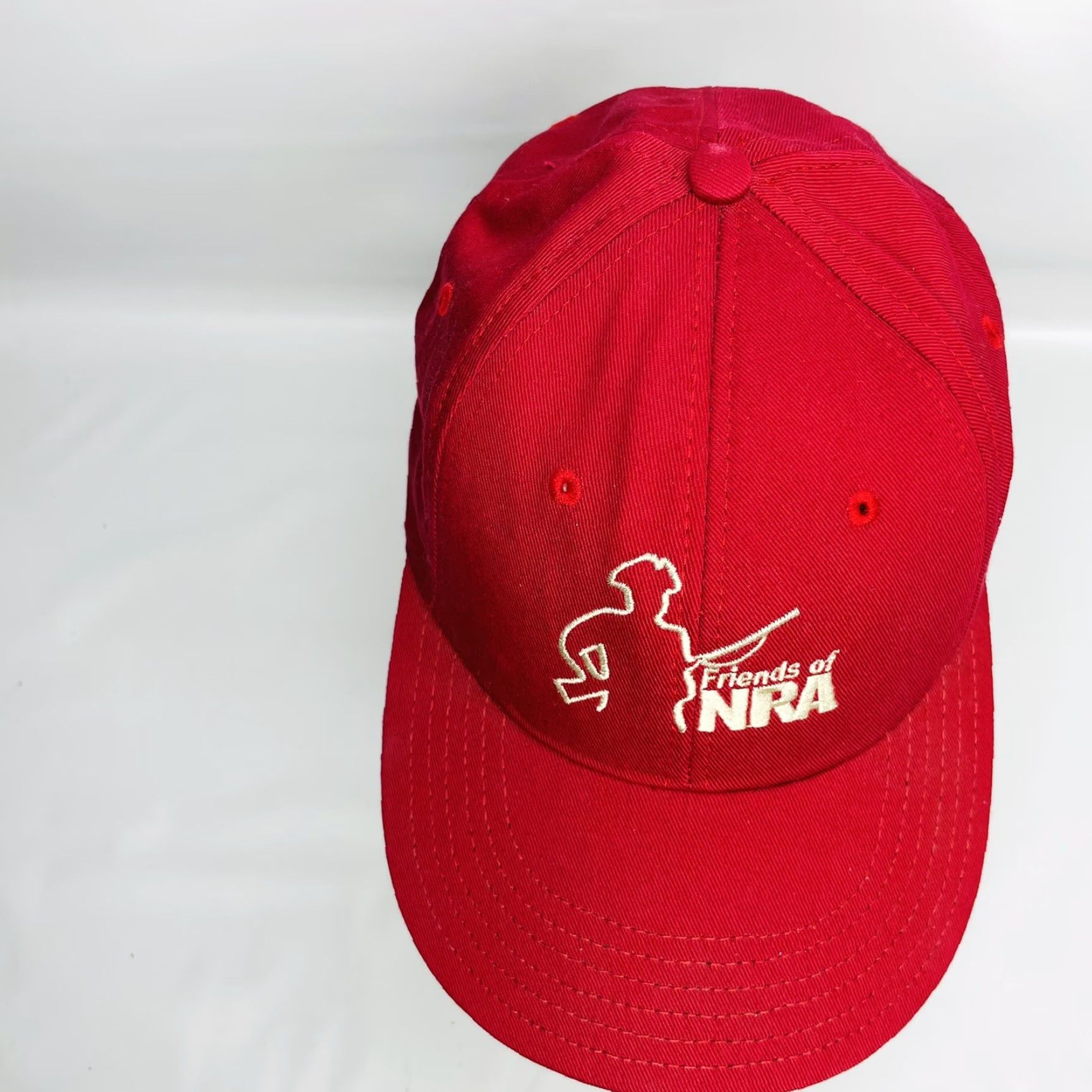 Vintage VINTAGE AmeriCap Friends of the NRA Ball Cap Red Six Panel Hat USA Baseball Cap Adjustab le Embroidered Men Theme NRA” Size ONE SIZE - 3 Thumbnail