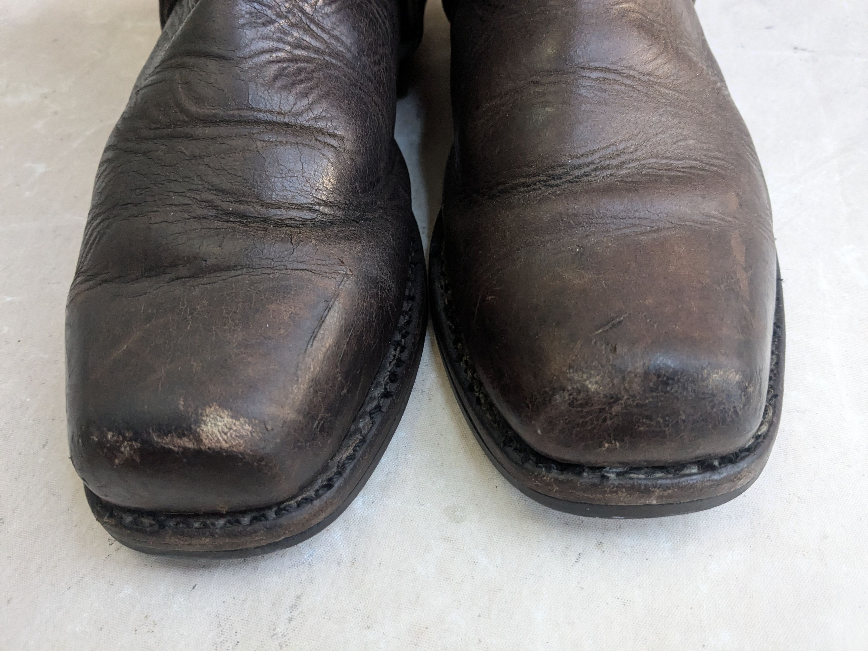 Frye Frye Harness Boots Brown 11.5 M Leather Buckle Size US 11.5 / EU 44-45 - 4 Thumbnail