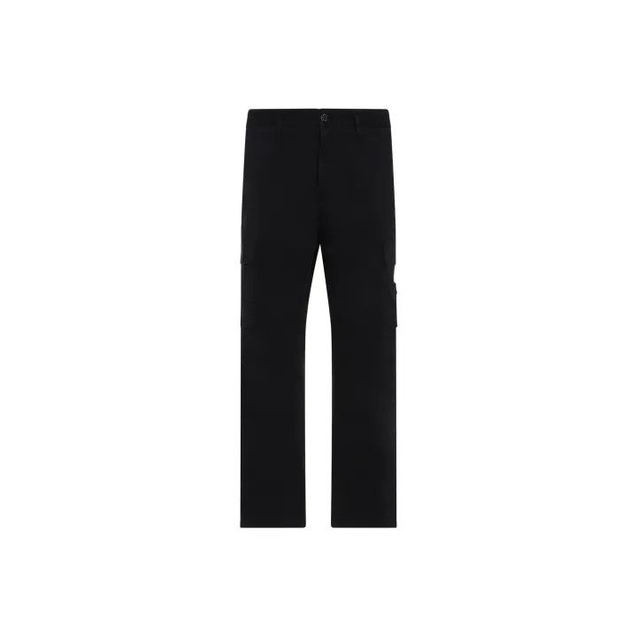 Stone Island Stone Island Black Zip Cargo Pants for Men Size US 33 - 1 Thumbnail