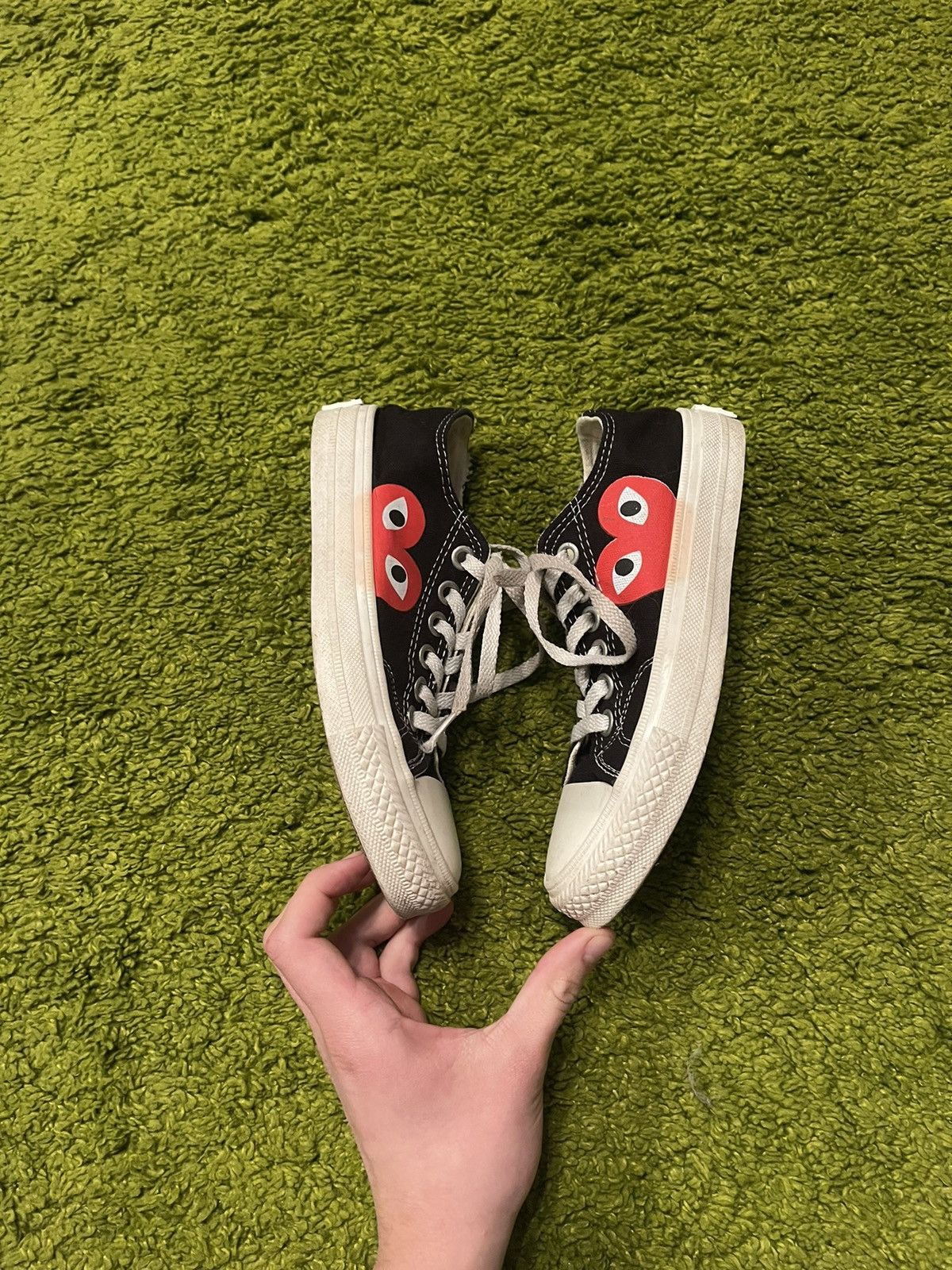 Comme des Garcons PLAY × Converse × Japanese Brand Converse x Comme Des Gacons CDG Play sneakers Size US 6.5 / IT 36.5 - 4 Thumbnail