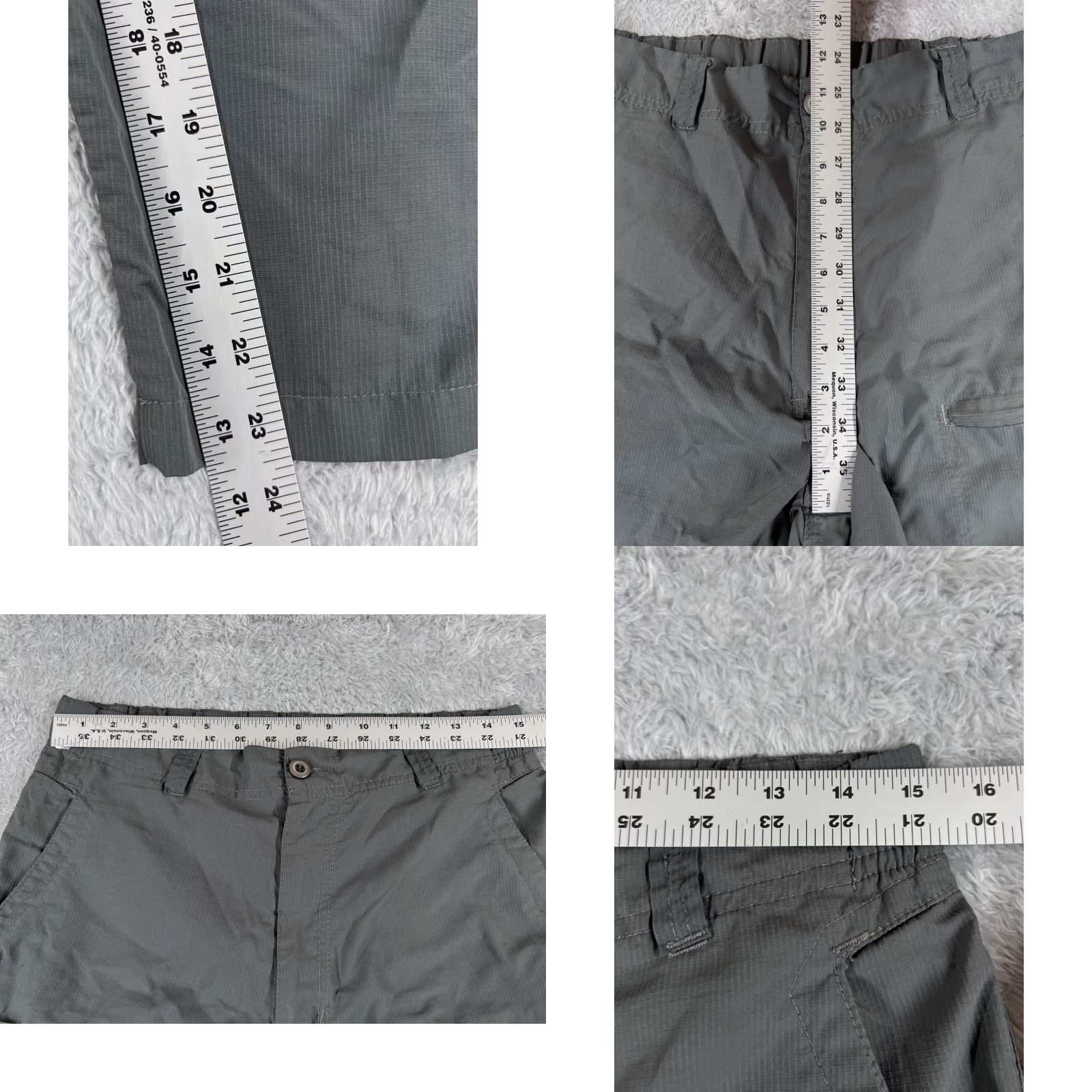 Vintage Stillwater Supply Co Pants Men 30 Gray Convertible Cargo 100% Nylon 34x24 Pants Size US 30 / EU 46 - 8 Thumbnail