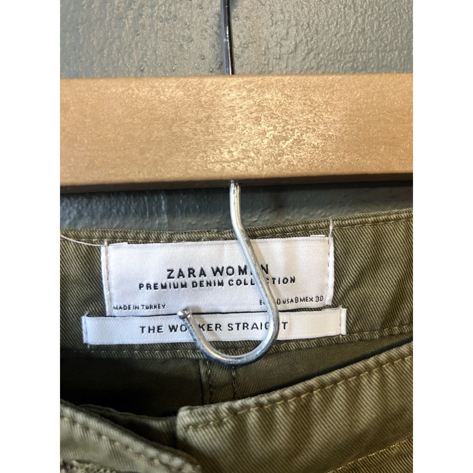Zara Zara Woman The Worker Straight High Rise Side Striped Pants Size 8 Size 30" / US 8 / IT 44 - 3 Thumbnail