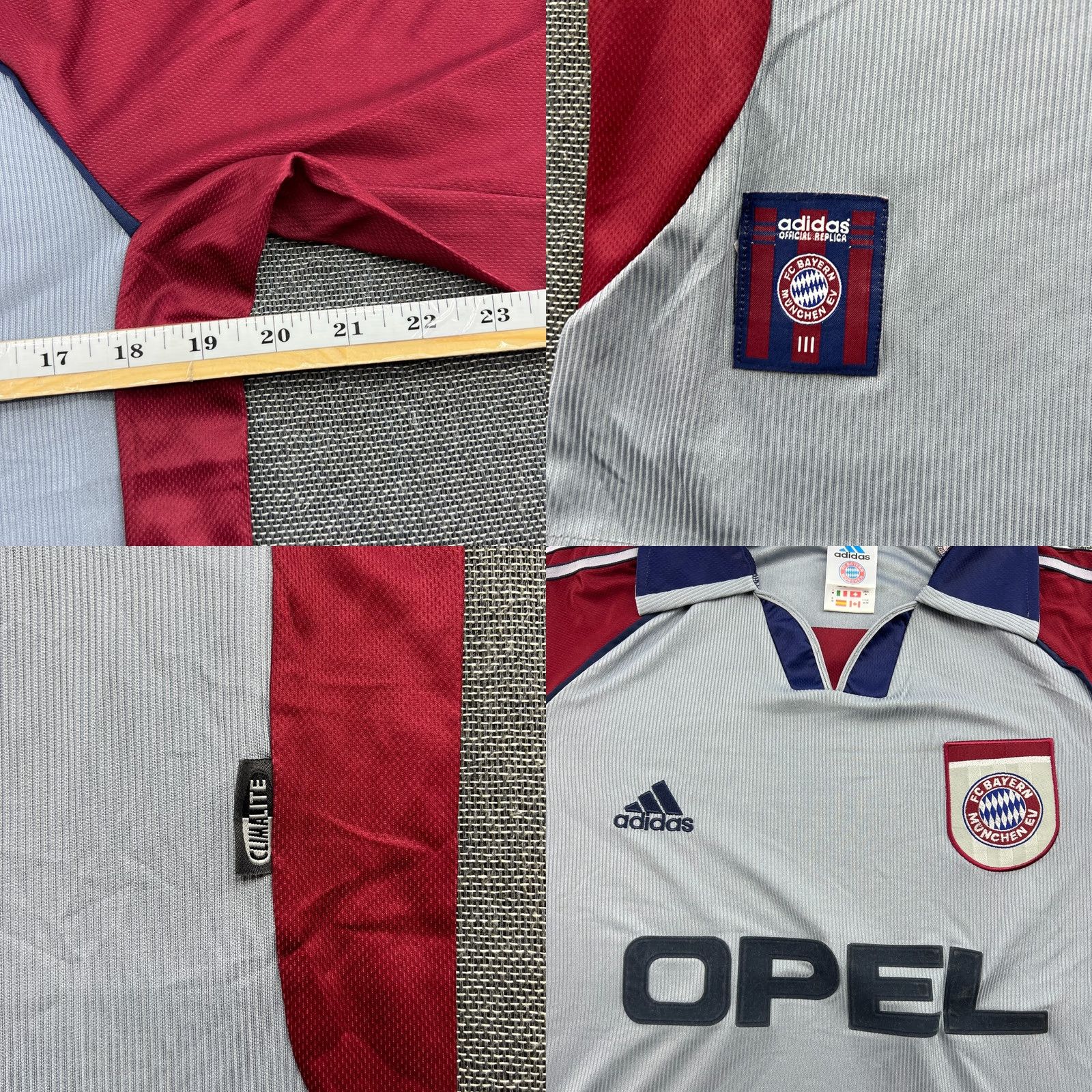 Adidas adidas Bayern Munich Away Football Mens Jersey Shirt M Adidas Size US M / EU 48-50 / 2 - 8 Thumbnail