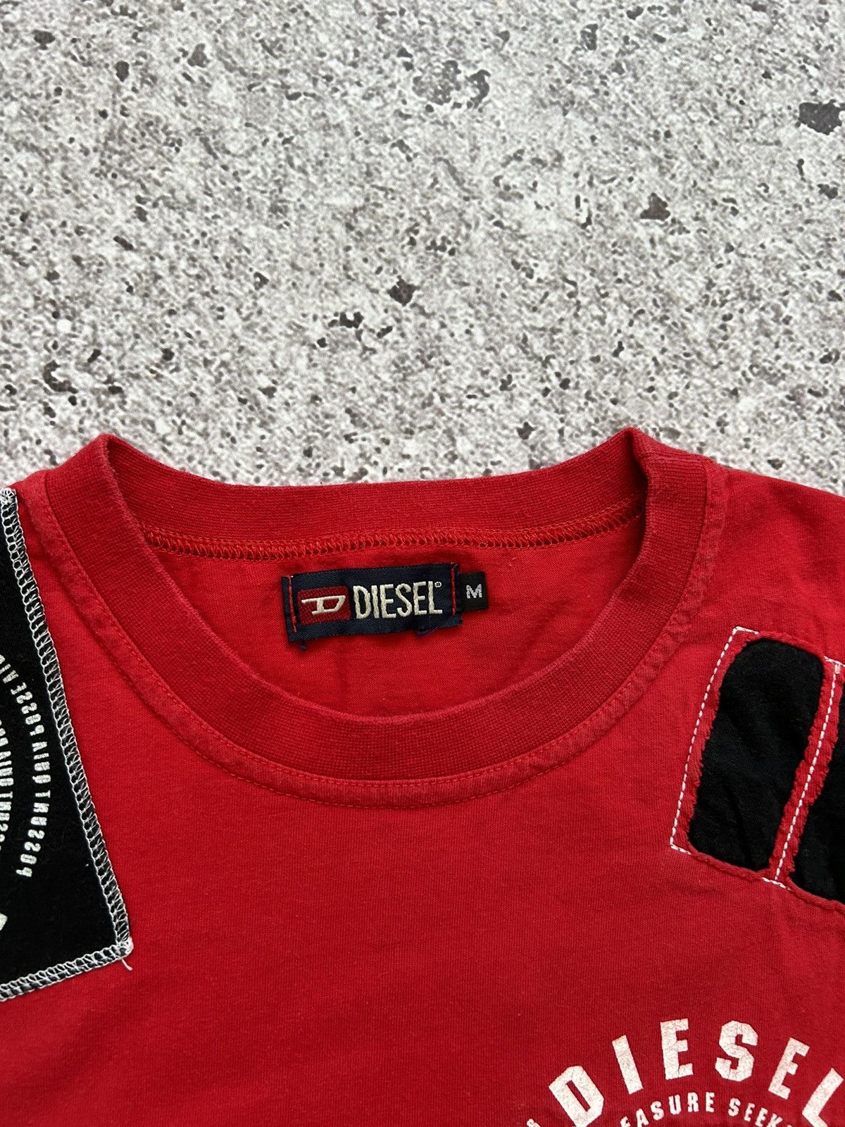Diesel × Japanese Brand Vintage 90s Diesel Big logo t-shirt retro rare Y2K Size US M / EU 48-50 / 2 - 7 Thumbnail