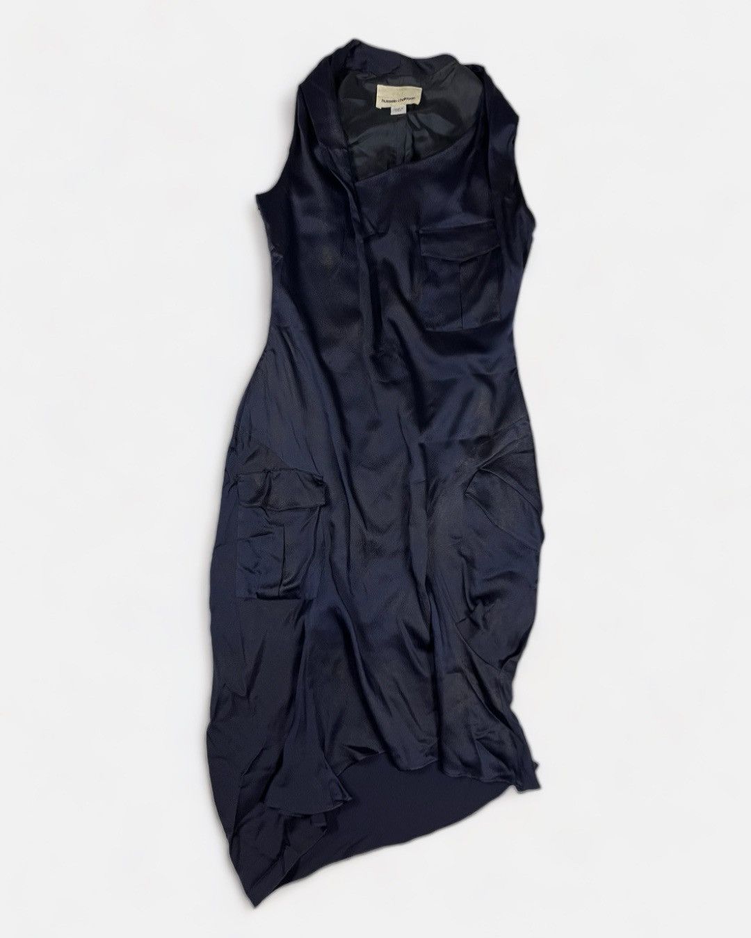 Hussein Chalayan Hussein Chalayan - 00’s Asymetric Multi Pockets Silk Dress Size M / US 6-8 / IT 42-44 - 1 Thumbnail