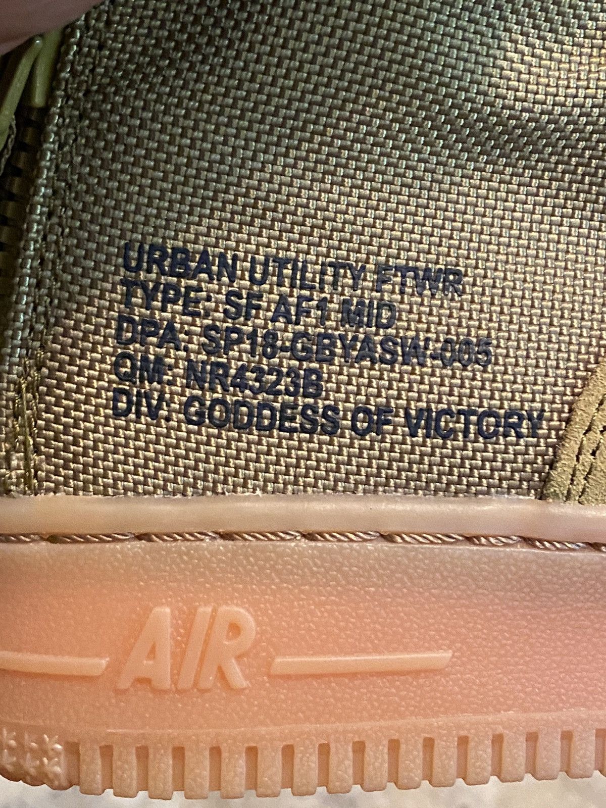 Nike Af1 SF “goddess of victory” 4.5Y 6W Size US 5 / EU 37 - 12 Thumbnail